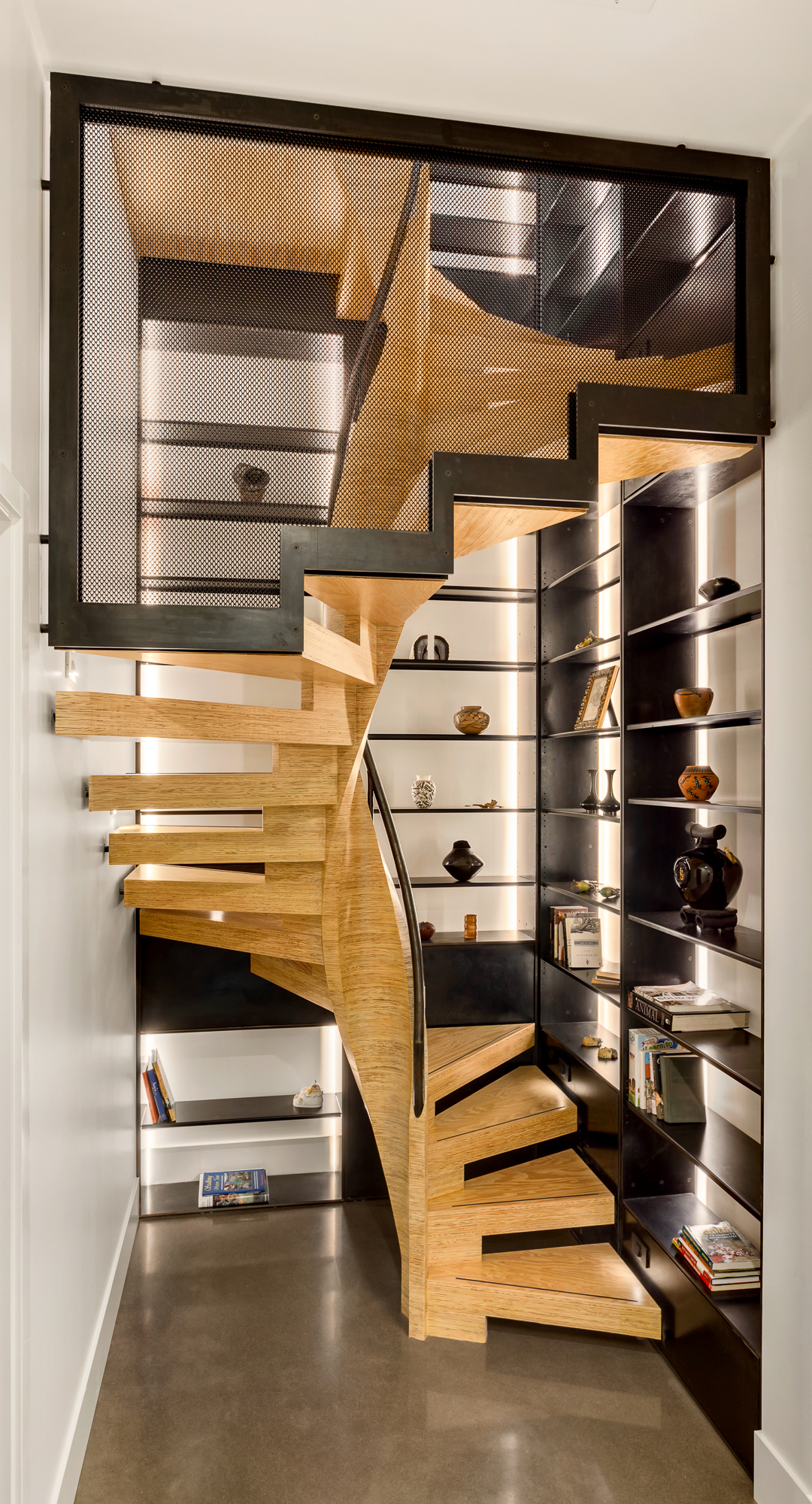 mw design workshop spiral staircase MPP plywood CNC